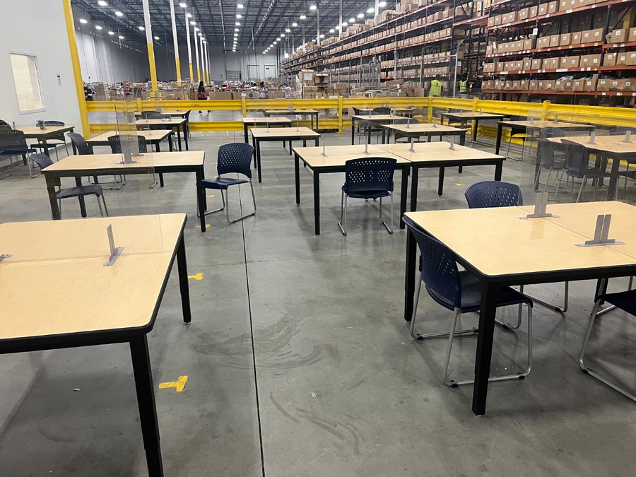 Break area cleaning