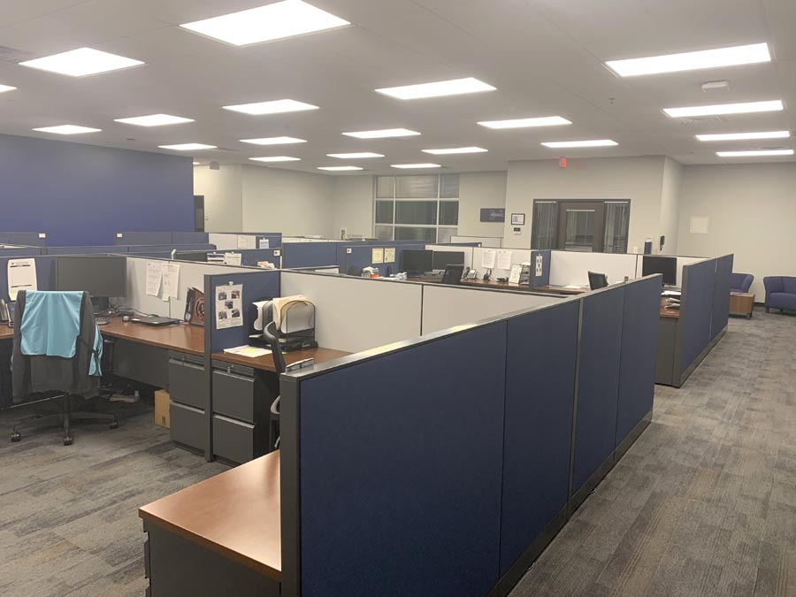 Office cubicle cleaning